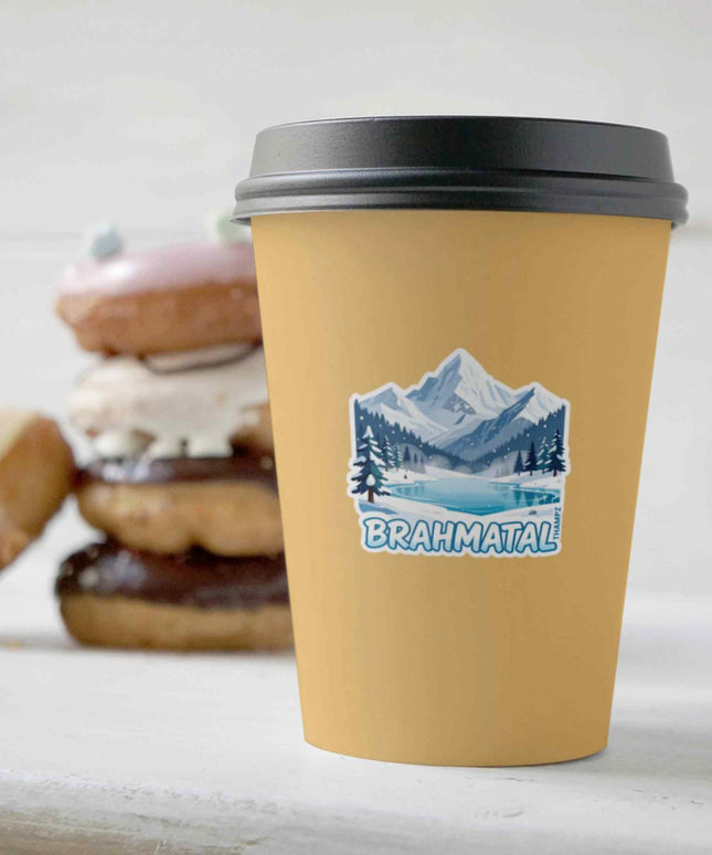 Brahmatal Snow Lake Vinyl Travel Sticker