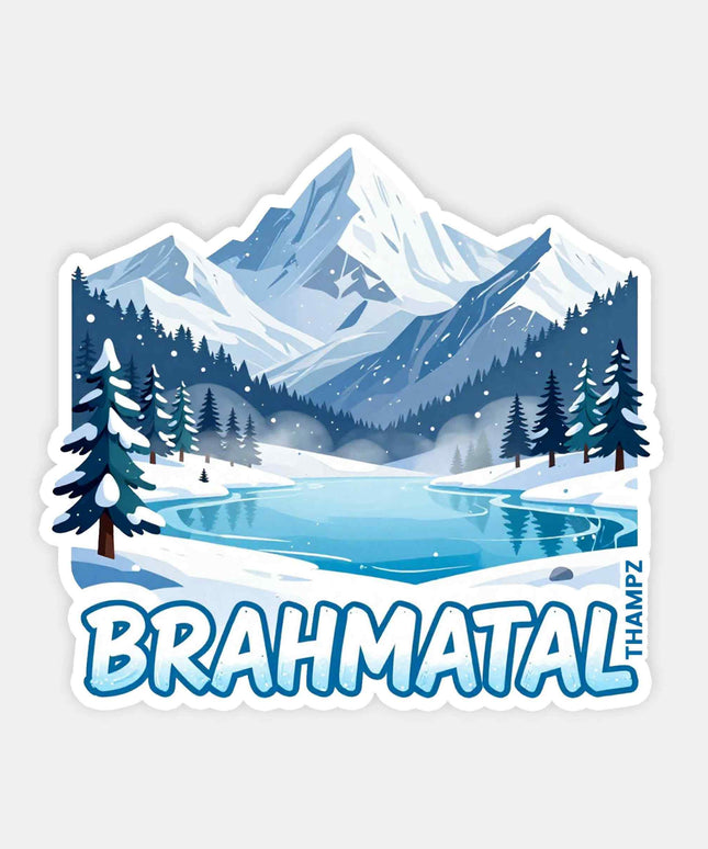 Brahmatal Snow Lake Vinyl Travel Sticker