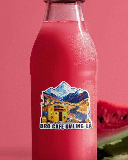 BRO Cafe Umling-La Vinyl Travel Sticker