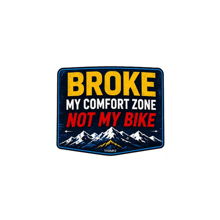 Broke   Funny Travel Quote Glossy Die Cut Vinyl Sticker