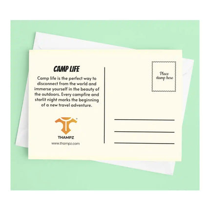 camp life travel postcard photo postcard