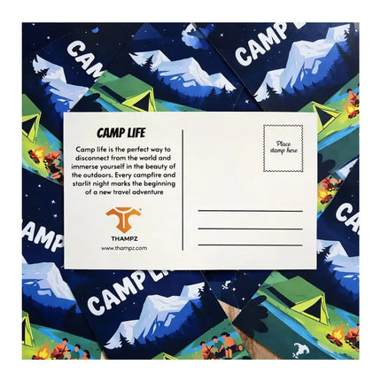 camp life travel postcard photo postcard