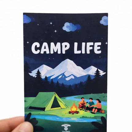 camp life travel postcard photo postcard