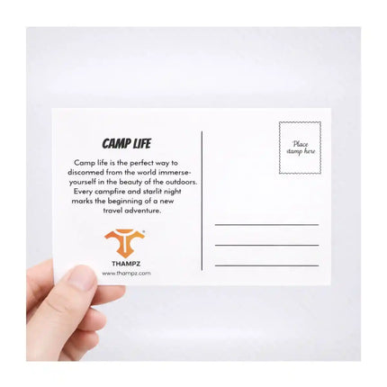 camp life travel postcard photo postcard