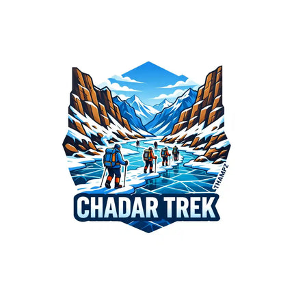 Chadar Trek Fridge Magnet