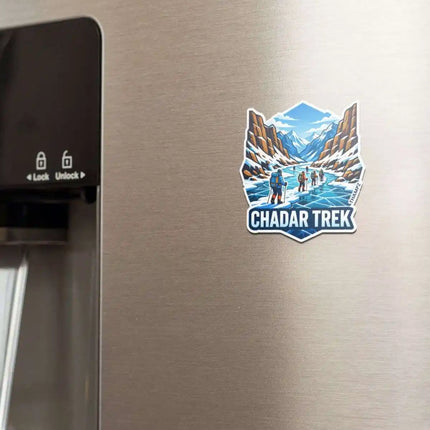 chadar trek fridge magnet