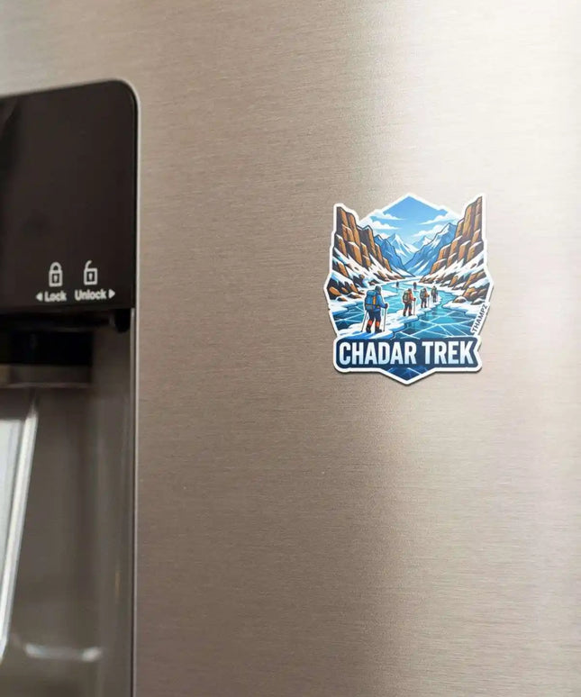 chadar trek fridge magnet