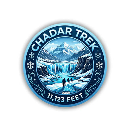 Chadar Trek Pin Badge – 11,123 Feet Himalayan Trekking Travel Souvenir & Adventure Collectible