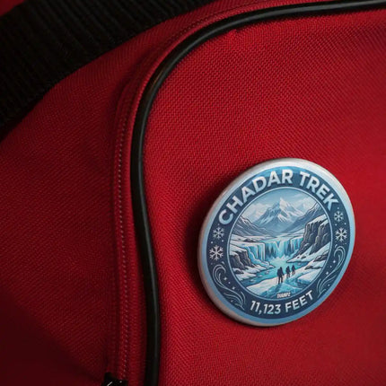 Chadar Trek Pin Badge – 11,123 Feet Himalayan Trekking Travel Souvenir & Adventure Collectible