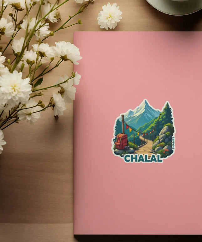Chalal Himachal Mountain Trail Vinyl Sticker
