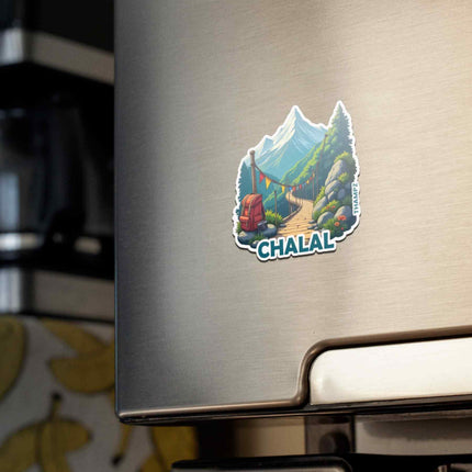 Chalal  Himalayan Trek & Backpacker Trail Souvenir Fridge Magnet