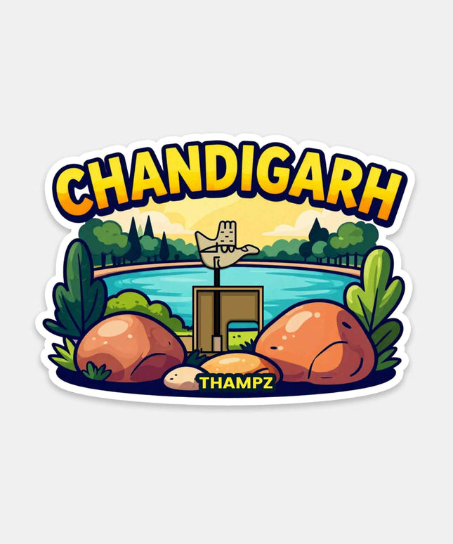 Chandigarh City Landmark Vinyl Sticker