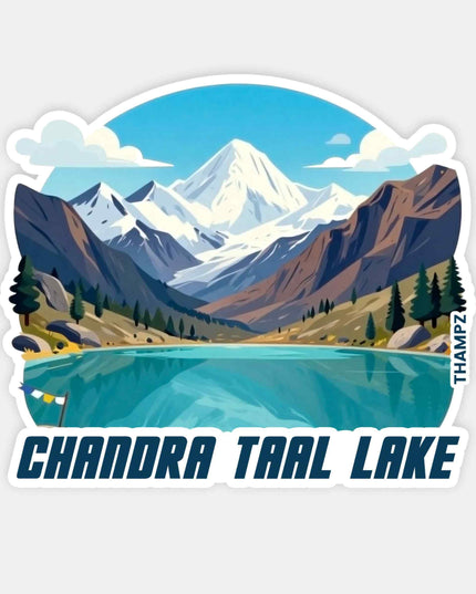 Chandra Taal Lake Vinyl Travel Sticker