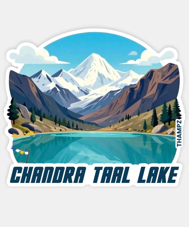 Chandra Taal Lake Vinyl Travel Sticker