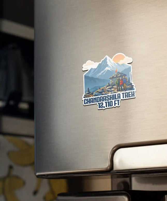 chandrashila trek fridge magnet