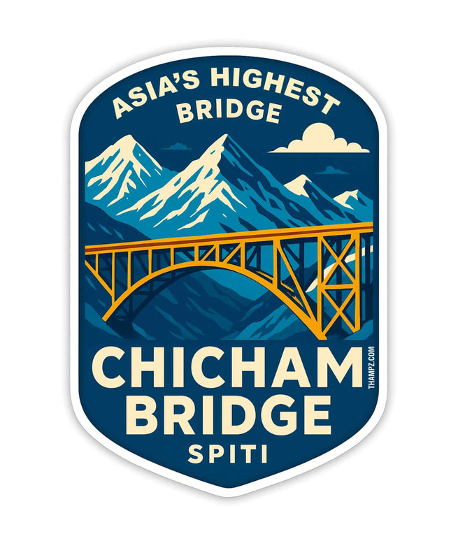 Chicham Bridge Fridge Magnet Asias Highest Bridge Spiti Valley Souvenir