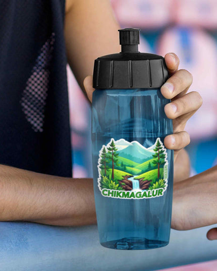 Chikmagalur Hills & Waterfall Vinyl Travel Sticker
