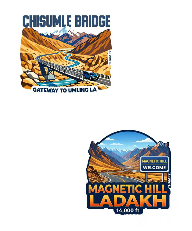 Chisumle Bridge Magnetic Hill 3D Embossed Flexible Fridge Magnet