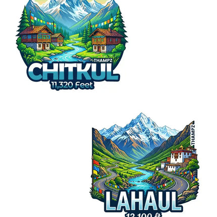 Chitkul Lahaul 3D Embossed Flexible Fridge Magnet