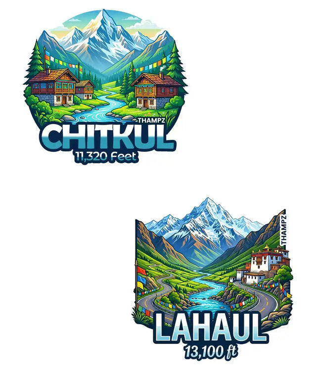 Chitkul Lahaul 3D Embossed Flexible Fridge Magnet