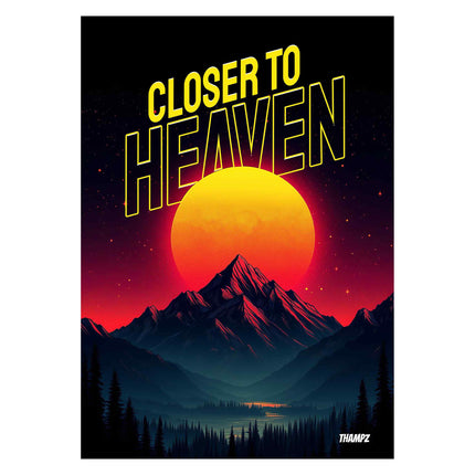 Closer to Heaven – Sunset Mountain Adventure Poster