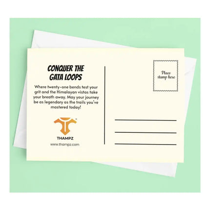 conquer the gata loops travel postcard scenic photo postcard