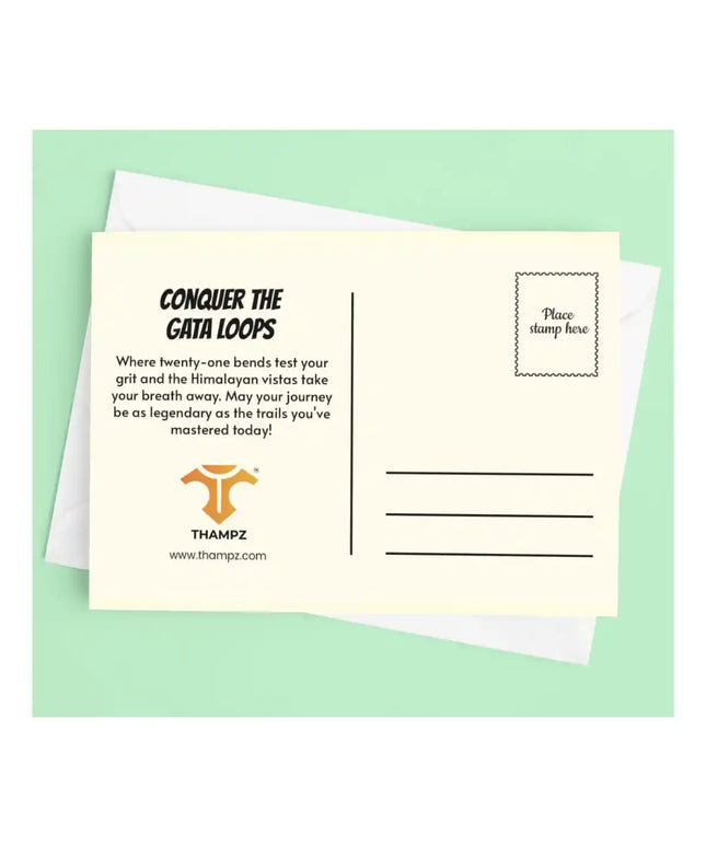 conquer the gata loops travel postcard scenic photo postcard