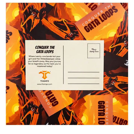 conquer the gata loops travel postcard scenic photo postcard