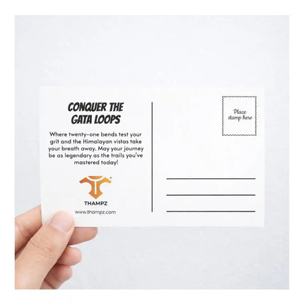 conquer the gata loops travel postcard scenic photo postcard