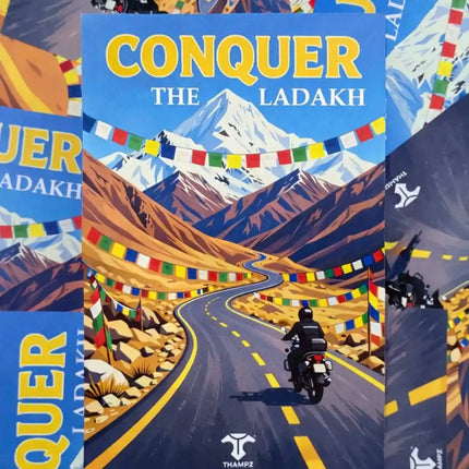 conquer the ladakh travel postcard scenic photo postcard