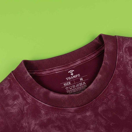 Conquer The Mountains Oversized Unisex Acid Wash T-Shirt