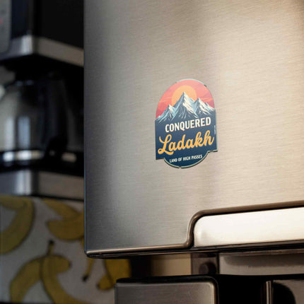 Conquered Ladakh Die-Cut Fridge Magnet – Land of High Passes
