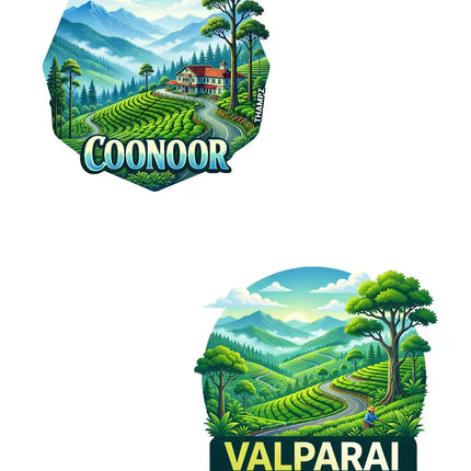 Coonoor Valparai 3D Embossed Flexible Fridge Magnet
