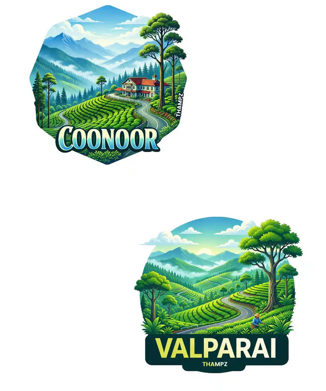Coonoor Valparai 3D Embossed Flexible Fridge Magnet