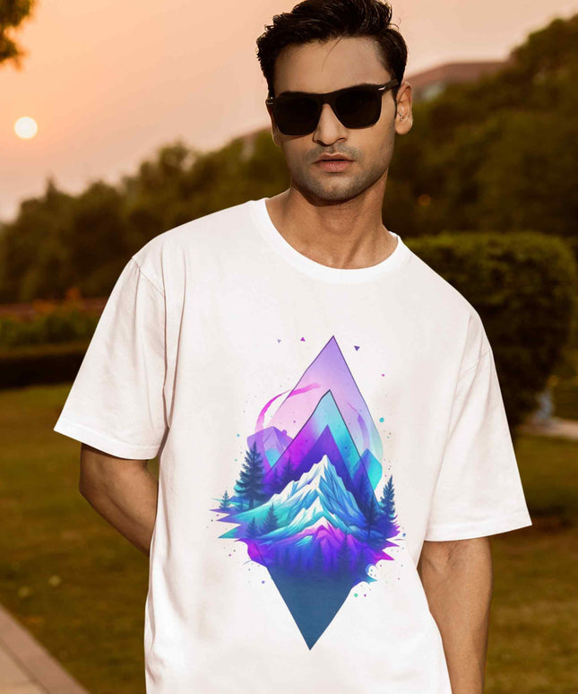 Cosmic Mountain-Adventure Oversized T-Shirt