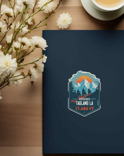 Crossed Taglang La Pass Sticker