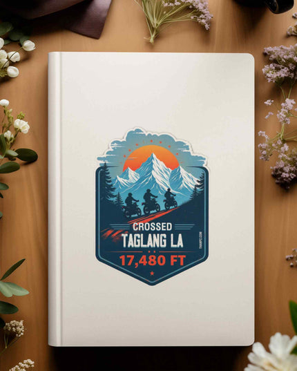 Crossed Taglang La Pass Sticker