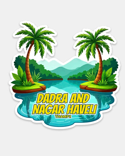Dadra and Nagar Haveli Vinyl Travel Sticker