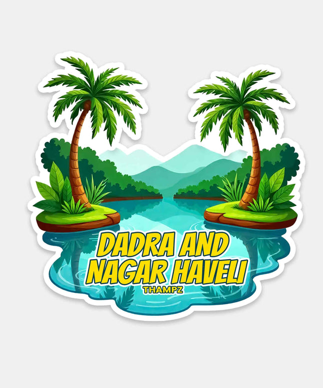Dadra and Nagar Haveli Vinyl Travel Sticker