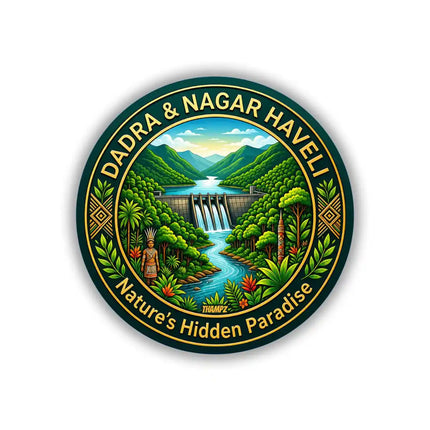 Dadra & Nagar Haveli Pin Badge – Nature’s Hidden Paradise Travel Souvenir, India Collectible & Gift