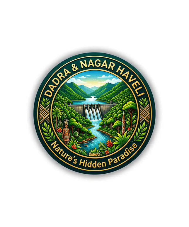 Dadra & Nagar Haveli Pin Badge – Nature’s Hidden Paradise Travel Souvenir, India Collectible & Gift