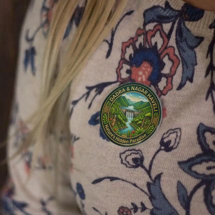 Dadra & Nagar Haveli Pin Badge – Nature’s Hidden Paradise Travel Souvenir, India Collectible & Gift
