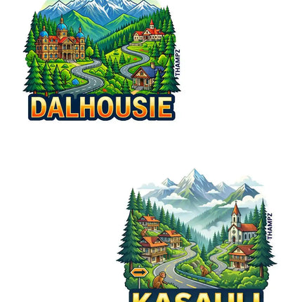Dalhousie Kasauli 3D Embossed Flexible Fridge Magnet