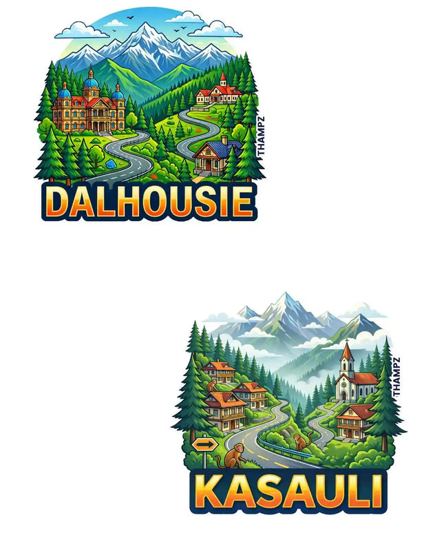 Dalhousie Kasauli 3D Embossed Flexible Fridge Magnet