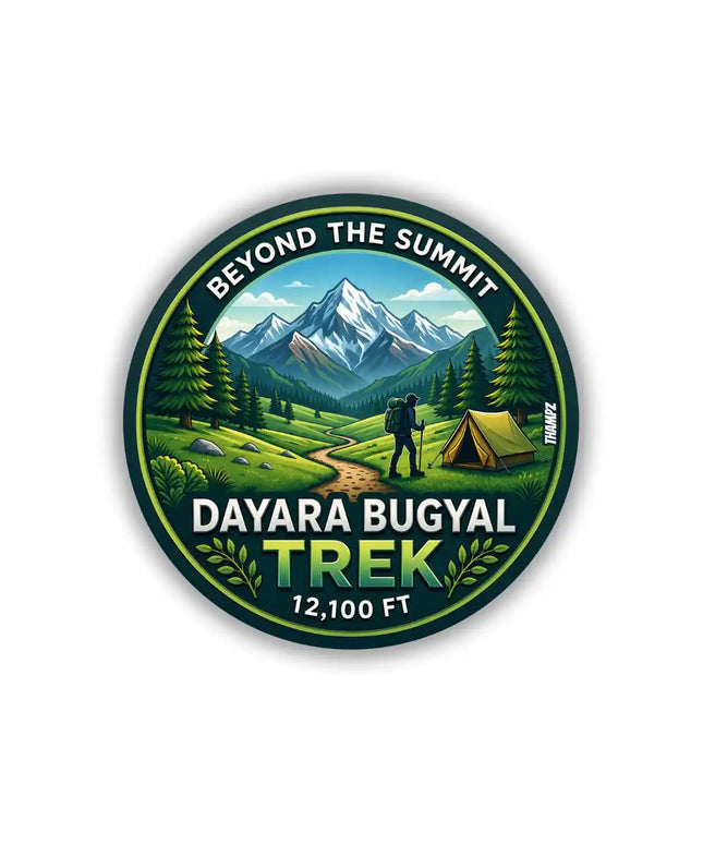 Dayara Bugyal Trek Himalayan Pin Badge – Mountain Travel Souvenir
