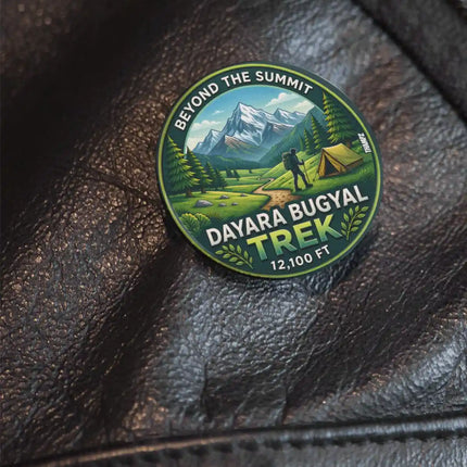 Dayara Bugyal Trek Himalayan Pin Badge – Mountain Travel Souvenir