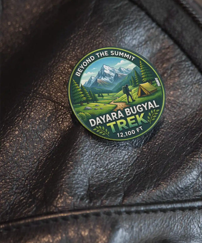 Dayara Bugyal Trek Himalayan Pin Badge – Mountain Travel Souvenir