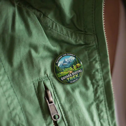 Dayara Bugyal Trek Himalayan Pin Badge – Mountain Travel Souvenir