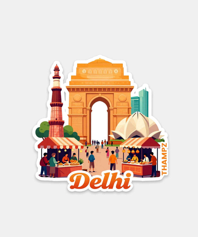 Delhi Heritage & Street Culture Vinyl Sticker