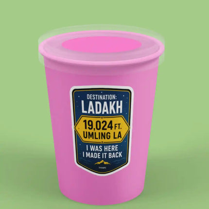 Destination Ladakh - Ladakh Travel Souvenir Glossy Vinyl Sticker